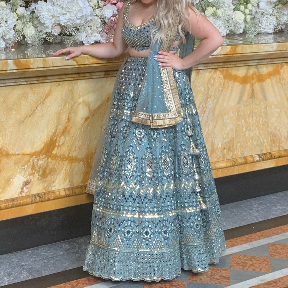 Lengha - Blue/Gold/Silver